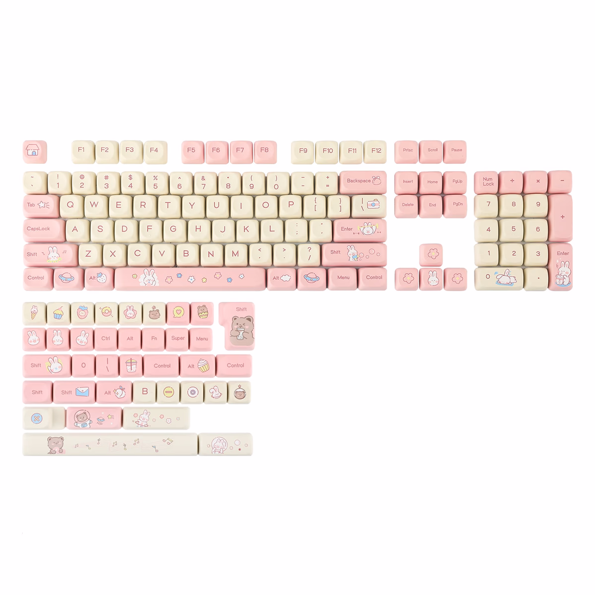 Epomaker Cream Bunny Keycaps Set — image 1