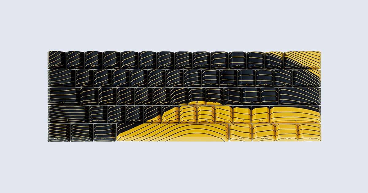 Wooting Dye-sub PBT Magnetic Wave Keycaps