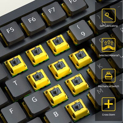Royal Kludge x LTC Kailh Canary Switch - view 3