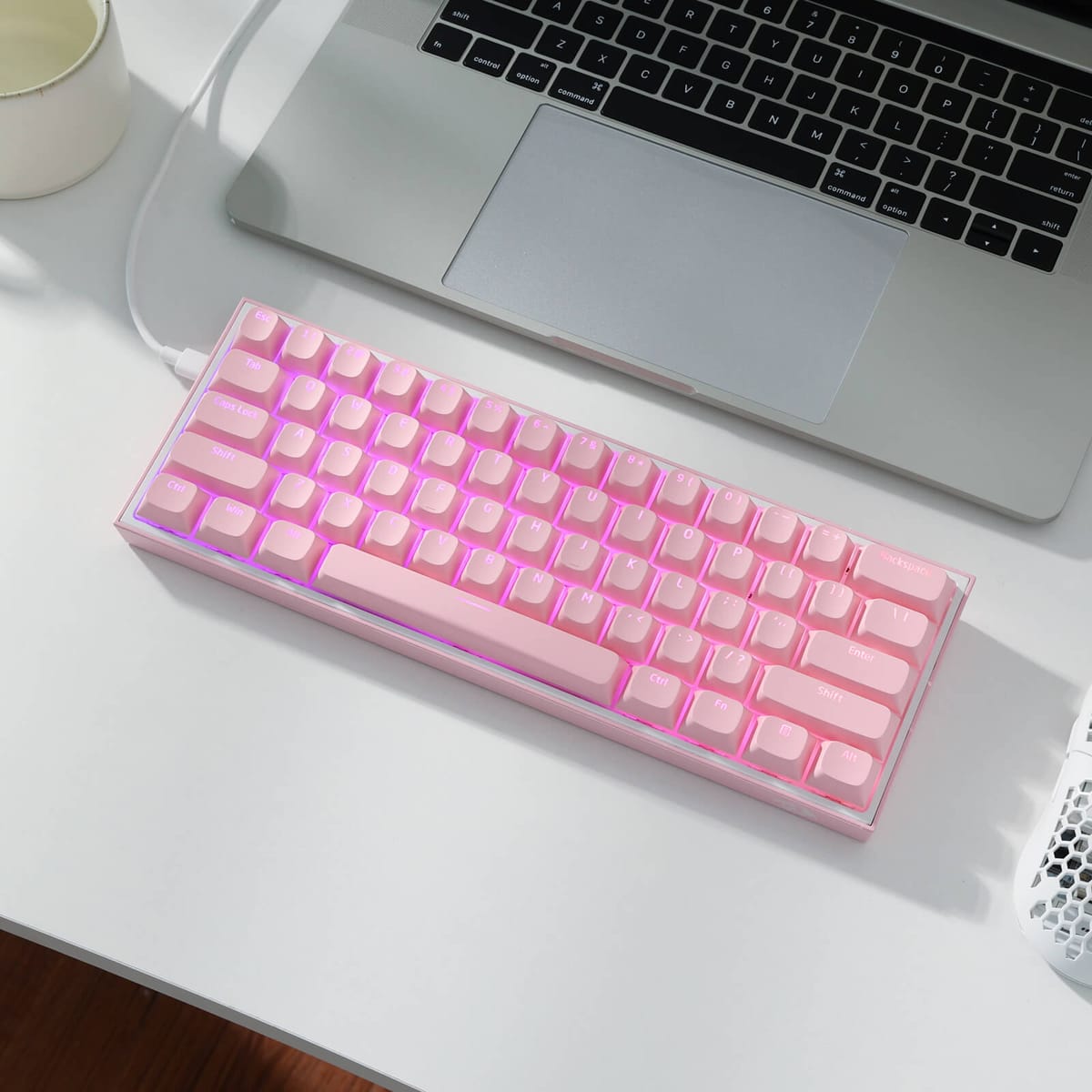 Royal Kludge x LTC 117-Key PBT Double Shot OEM (Pink)