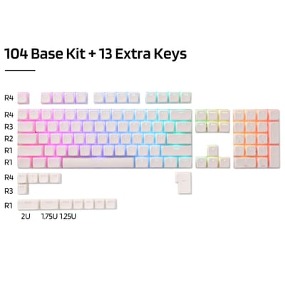 RK x LTC PBT Pudding Keycaps XDA 117-Key - view 4